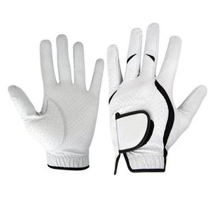 Guantes de Golf de Cuero Genuino Blanco Suave de Alta Calidad, Estilo 2024, OEM ODM, Logotipo Personalizado, Impermeables, Antideslizantes, Unisex, Deportivos - Product Image 3