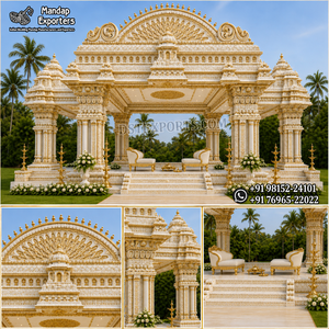 Kalyana Mandapam de style temple traditionnel du sud de l'Inde, Manavarai Mandap de style grand temple pour mariages de destination aux États-Unis - Product Image 6
