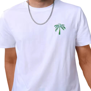 Men Lightweight Two Piece Summer Outfit Short Sleeve T Shirt and Elastic Waist Shorts <b>Set</b> Casual Lounge Wear for Home Beach - Product Image 3