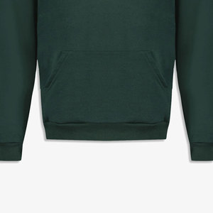 Sudadera con Capucha para Hombre, Color Verde Oscuro, Corte Regular, Estilo Casual para Otoño, 100% Algodón, Tejido de Felpa, Manga Larga, Diseño con Bolsillos - Product Image 5