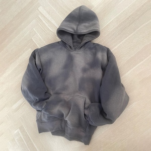 Sweat-shirt à capuche délavé pour homme, coupe classique, décontracté, avec poches en polaire, en tissu tricoté 100 % polyester respirant - Product Image 4