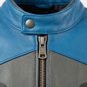Veste en cuir de vachette vintage de couleur personnalisée, style rétro, manteau de moto en cuir, équipement de protection de haute qualité pour les motards, le meilleur - Product Image 4