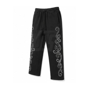 Pantalon slim pour homme avec strass, détails décoratifs en pierre, idéal pour les soirées, événements et tenues décontractées modernes - Product Image 3