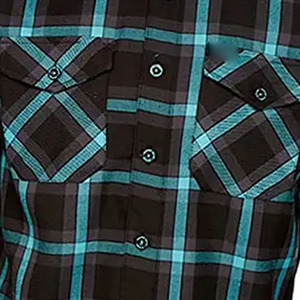 เสื้อเชิ้ตผู้ชายแบบติดกระดุม ลายตาราง ทรงหลวม ผ้าฝ้ายนุ่ม ใส่ได้ทุกวัน โรงงานผู้ผลิต OEM - Product Image 5