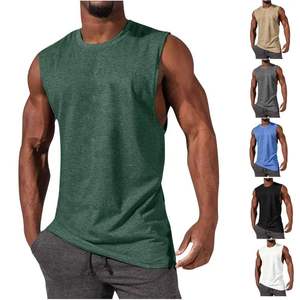 Débardeur de compression sans manches pour homme, amincissant, sculptant le ventre, avec broderie décorative, tricoté décontracté - Product Image 5