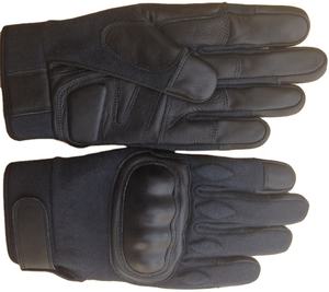 ถุงมือยุทธวิธีหนังวัวหุ้มข้อแบบแข็งถุงมือป้องกันมือตัดความต้านทาน - Product Image 3