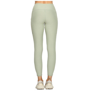 Leggings de yoga pour femmes, design personnalisé, spandex-polyester, extensibles dans quatre directions, antibactériens, avec cordon de serrage, pour l'entraînement - Product Image 2