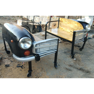 Reproduction Ambassador Car Sofa Mango Wood Metal Frame Vintage Style Furniture Compact Size Bulk Custom Orders - Product Image 3