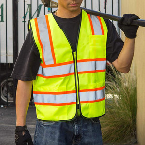 Veste de travail réfléchissante de haute qualité pour la construction, multi-poches, gilet de travail réfléchissant coloré pour homme, vêtement d'extérieur décontracté pour l'automne - Product Image 4