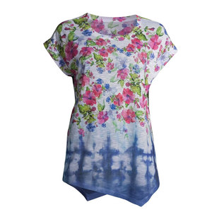 Camiseta de Sublimación 2025, Último Modelo, con Estampado por Sublimación, Personalizable con Logotipo, Cuello Redondo, Manga Corta, de Poliéster Liso, para Mujer - Product Image 5