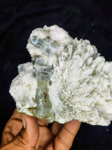 Apofilita Verde Natural con Clúster de Cristales de Mordenita, Espécimen Mineral Premium, Piedra Curativa, Calidad Coleccionable para Exhibición - Product Image 2