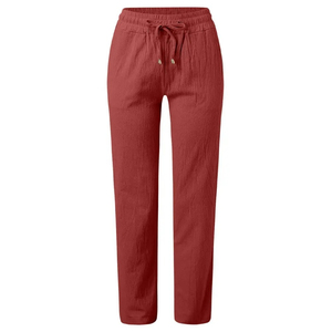 <b>Women's</b> Printed Breathable Canvas 100% Cotton Drawstring Regular Fit Casual <b>Straight</b> <b>Leg</b> Sweat Pants <b>Joggers</b> Hot Selling - Product Image 4