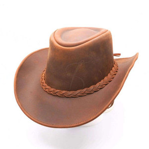 Sombrero de vaquero de alta calidad, el más vendido, con protección solar y tela transpirable, estilo clásico, de cuero. - Product Image 3