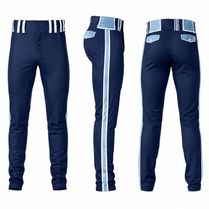 Pantalones de Uniforme de Béisbol con MOQ Bajo, Impresión por Sublimación Personalizada, Cintura Elástica, Transpirables, para Hombres y Jóvenes, Fábrica OEM - Product Image 1
