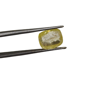 Zafiro amarillo de alta calidad de 6.45 ct con forma cuadrada para anillos y colgantes personalizados - Product Image 1