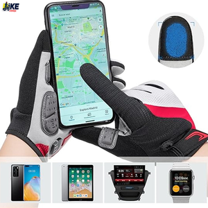 Guantes de Ciclismo de Montaña Personalizados con Logotipo, Guantes de MTB/Dirt Bike al por Mayor, de Microfibra y Cuero, Transpirables, Compatibles con Pantalla Táctil - Product Image 3