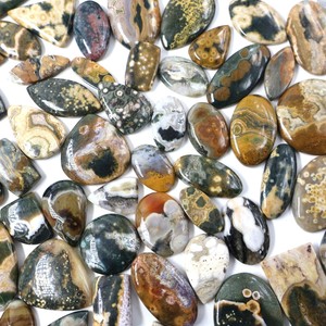 หินคริสตัลแจสเปอร์ธรรมชาติเรียบเนียนพลอยทรงหลวมตัดวงรีสำหรับทำเครื่องประดับ - Product Image 1