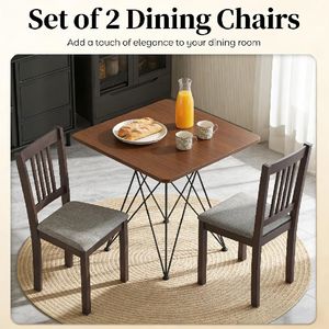 Set di 2 Sedie da Pranzo in Legno dal Design Moderno, Pieghevoli, per Uso Domestico - Product Image 5