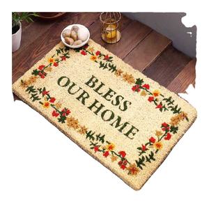 Tapis en fibre de coco blanchi en PVC blanchi de haute qualité pour une utilisation intérieure pour les espaces domestiques et commerciaux # PVCBackedMats - Product Image 2