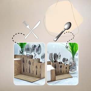 Wooden Spoon Holder Handmade <b>Kitchen</b> Utensil Rest Natural Wood Spoon Stand - Product Image 5