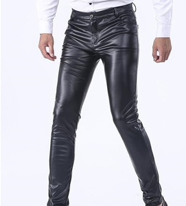 <b>Men's</b> Genuine <b>Leather</b> Pants Custom Cowhide <b>Leather</b> <b>Trousers</b> Premium Biker Streetwear Winter Casual Saleh Enterprises Wholesale - Product Image 4