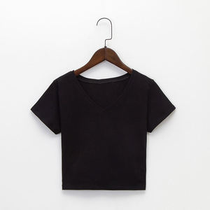 Camiseta Corta para Mujer, Algodón Premium, Ropa Casual, Venta al Por Mayor, Suministro Directo de Fábrica - Product Image 5