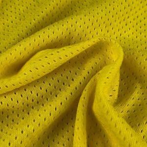 Wholesale 150GSM Stretch Jersey Rice Knit <b>Fabric</b> 100% Polyester Breathable Dry Fit Mesh Eco-Friendly Flame Retardant - Product Image 3
