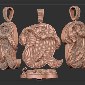 Collier pendentif serpent plaqué or 18 carats avec micro-pavé brillant, bijoux hip-hop pour hommes et femmes - Product Image 2