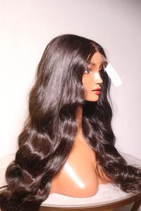 Peluca de Cabello Humano Vietnamita con Ondas Naturales, Negra Natural, Voluminosa, Procesada al Vapor, Sin Pegamento, con Encaje HD - Product Image 3