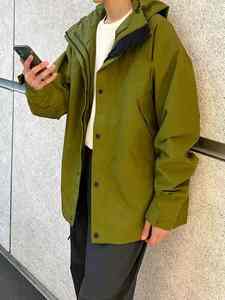 Veste de ski pour homme en nylon Taslan, prête à porter, imperméable, coupe-vent, respirante, écologique, avec capuche. - Product Image 5