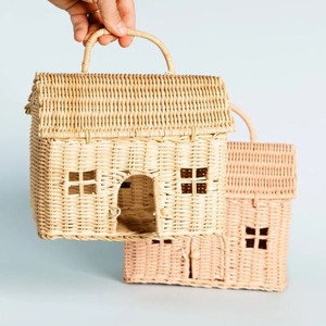 Cestas de juguetes para niños, encantadoras cestas de mimbre con forma de casa, precio competitivo, el mejor regalo para niños - Product Image 6