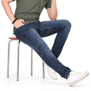 กางเกงยีนส์ผู้ชายทรงตรงใส่สบาย คุณภาพสูง เนื้อผ้าเรียบลื่น เหมาะสำหรับทำงานออฟฟิศและกิจกรรมลำลอง - Product Image 4