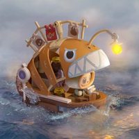 Ensemble de construction de blocs de la série Chasing Mermaids sous licence officielle POP MART, modèle de jouet DIY, cadeau