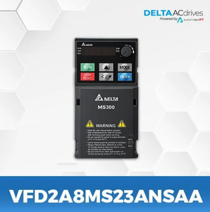 อินเวอร์เตอร์ Delta MS300 VFD2A8MS23ANSAA แบบสามเฟส 230V 0.4KW ขนาดกะทัดรัด - Product Image 1
