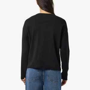 T-shirt décontracté pour femme à manches longues, en matière douce, avec coutures solides et finitions lisses, idéal pour les styles saisonniers - Product Image 3