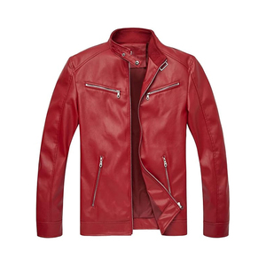 Chaqueta de cuero para hombre, diseño de moda, nueva llegada, chaqueta de cuero PU para hombre, chaqueta de cuero vacuno de primera calidad para hombre - Product Image 1