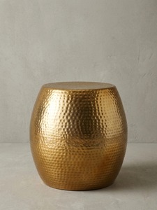 Home Poetry Modern <b>Round</b> Coffee <b>Table</b> With Hammered Finish 42 Cm Diameter Living Room Furniture Contemporary Design - Product Image 3