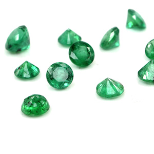 Esmeraldas naturales de Zambia calibradas, redondas de 6 mm, piedras preciosas facetadas sueltas para la fabricación de joyas, listas para usar. - Product Image 4