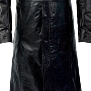 2026 New Custom Men's Leather <b>Long</b> <b>Coat</b> High Quality Winter Zipper Closure Windproof Mandarin Collar Breathable <b>Lightweight</b> - Product Image 4