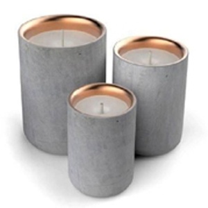 Nordic Style Home <b>Decor</b> Christmas Candle Container Empty Metal Candle <b>Jars</b> with Marble Lid - Product Image 5