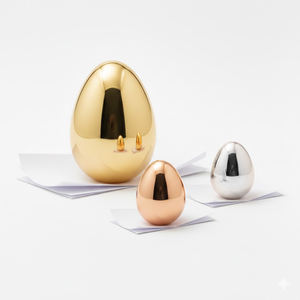 Pesas de Papel Metálicas Personalizadas Económicas para Escritorio - Regalos Empresariales, Regalos Promocionales, Fundición Chapada en Oro, Serigrafía - Product Image 4