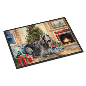 Scottish Deerhound Cozy Christmas Doormat Non-Slip Indoor <b>Outdoor</b> Washable Low Pile Rug 24H X 36W Front Door <b>Mat</b> for Entryway - Product Image 1