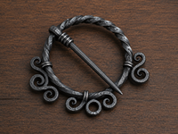Croix de troll médiévale forgée à la main, amulette rustique authentique en fer, pendentif artisanal inspiré du patrimoine viking