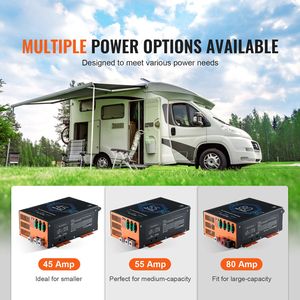 Convertitore Smart per Camper da 80 Ampere, Caricabatterie 110V AC 12V DC a 4 Fasi, Convertitore di Potenza Regolabile 13V 16.5V per Sistemi Elettrici RV - Product Image 6
