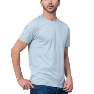 Fabricantes de Camisetas OEM, Camisetas Personalizadas de Manga Corta con Logotipo Frontal 100% Algodón para Hombre, Cuello Redondo, Casuales, Transpirables, de Secado Rápido, para Fitness - Product Image 3