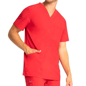 Tenues médicales unisexes pour hôpital, ensembles de blouses de médecin en spandex tricoté extensible, uniformes d'infirmière pour l'été 2026 - Product Image 4