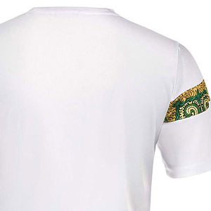 Ensemble de survêtement pour homme en 2 pièces, t-shirt à manches courtes avec imprimé graphique, short uni, ensemble décontracté d'été, couleur blanche - Product Image 6