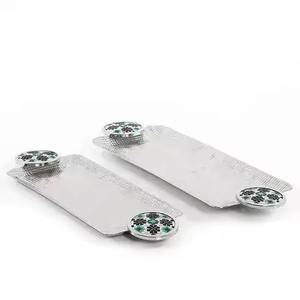 Bandeja Decorativa de Metal para Hotel, Plato para Servir Chocolates, Dulces y Bocadillos - Product Image 2