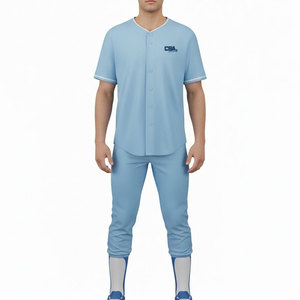 Uniforme de béisbol clásico para hombre, tela ligera y transpirable, cómodo conjunto de entrenamiento deportivo en equipo - Product Image 2
