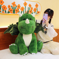 Œuf de dinosaure créatif qui se transforme en peluche de dinosaure, jouet en peluche de dragon de dessin animé, coussin de sommeil pour bébé, cadeau pour enfants
